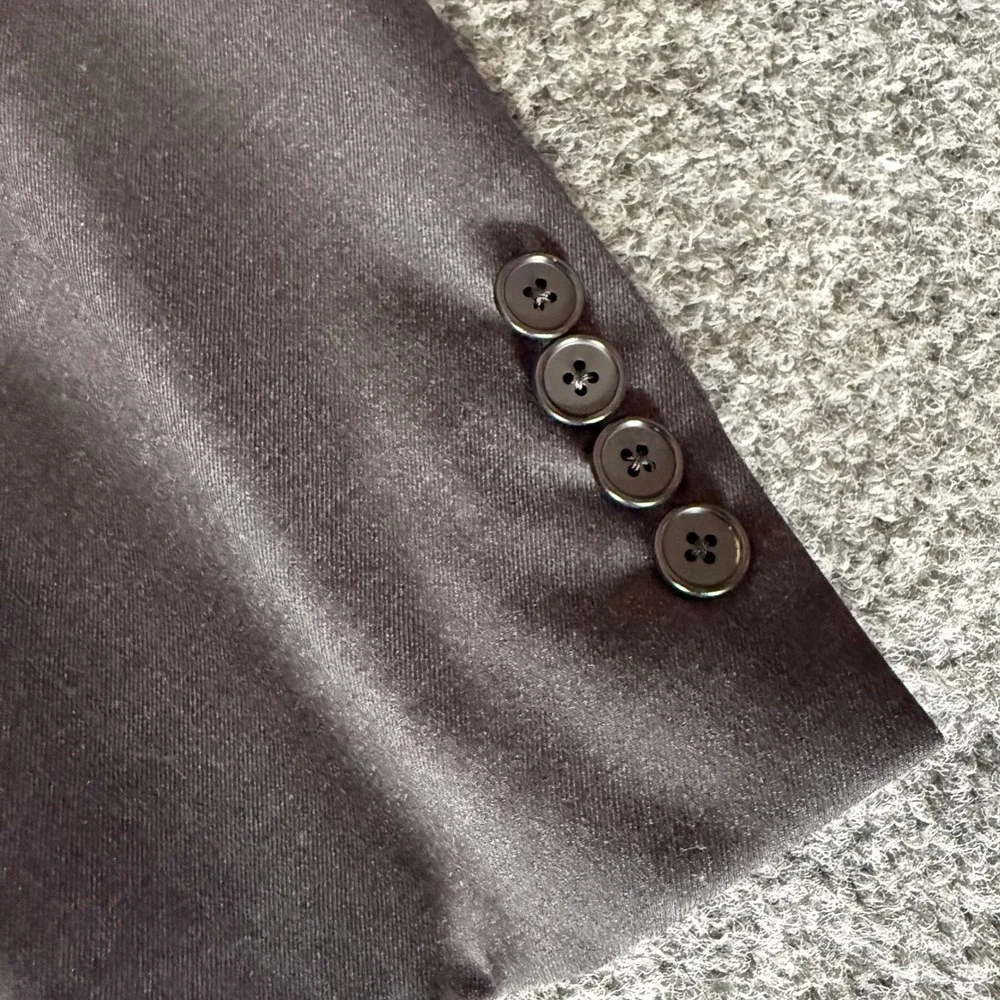 Hickey Freeman Loro‎ Piana Tasmanian Super 150's Blazer Mens 46R Gray Wool Coat